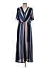 Hayden Stripes Blue Casual Dress Size L - photo 1