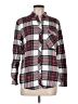 BDG 100% Cotton Plaid Red Long Sleeve Button-Down Shirt Size M - photo 1