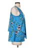Cooper & Ella 100% Polyester Blue Sleeveless Blouse Size S - photo 4