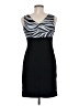 En Focus Studio Stripes Black Cocktail Dress Size 8 - photo 2