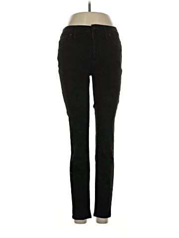 Madewell 9" Mid-Rise Skinny Jeans in ISKO Stay Black&trade; (view 1)