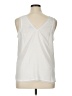 Halogen 100% Polyester White Sleeveless Blouse Size XL - photo 2
