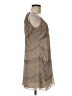 Saylor 100% Polyester Metallic Tan Cocktail Dress Size M - photo 4