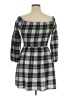 J for Justify Plaid Gray Black Casual Dress Size XL - photo 2