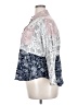 Cato 100% Rayon Print Silver 3/4 Sleeve Blouse Size 18 - 20 - photo 5