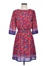 Everly 100% Polyester Paisley Red Casual Dress Size S - photo 1