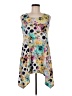 Lbisse Print Gray Casual Dress Size M - photo 1