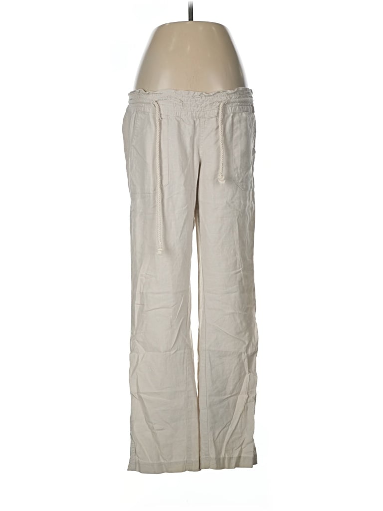 Pre-owned Roxy Linen Pants In Silver