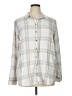 Jachs Girlfriend Plaid Gray Long Sleeve Button-Down Shirt Size XL - photo 1