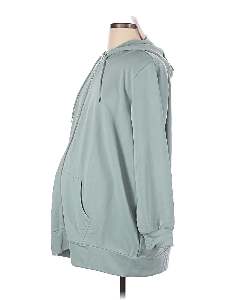 Seraphine Zip Up Hoodie In Teal