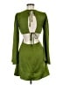 Forever 21 100% Polyester Solid Green Casual Dress Size M - photo 2