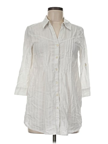 Frenchi 3/4 Sleeve Button-Down Shirt (view 1)