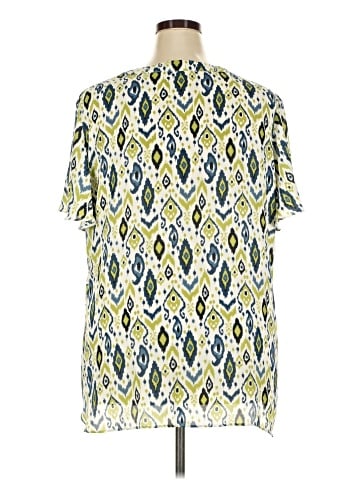 Rose + Olive Short Sleeve Blouse (view 2)