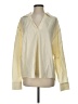 Monki 100% Cotton Ivory Long Sleeve Blouse Size S - photo 1