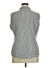 misook Gray Sleeveless Button-Down Shirt Size XL - photo 2