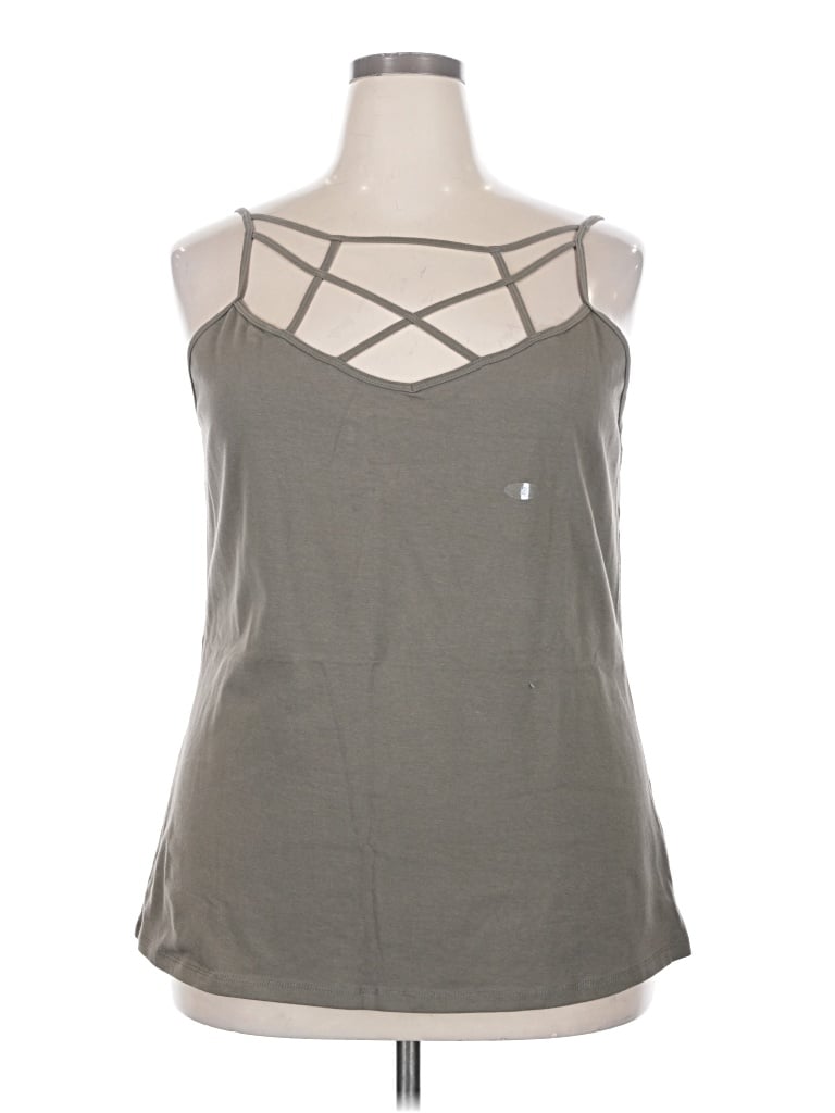 Maurices Tank Top Gray Halter Neckline Tops