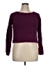 Bisou Bisou 100% Cotton Purple Pullover Sweater Size XL - photo 1