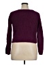 Bisou Bisou 100% Cotton Purple Pullover Sweater Size XL - photo 2