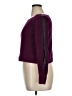 Bisou Bisou 100% Cotton Purple Pullover Sweater Size XL - photo 5