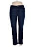 J.Jill Chevron-herringbone Blue Jeans Size 16 - photo 1