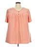 BLOOMCHIC Orange Short Sleeve Blouse Size 22 - photo 1