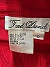 Fred David Red 3/4 Sleeve Blouse Size L - photo 7