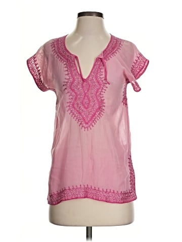 Calypso St. Barth Short Sleeve Blouse (view 1)