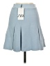 Zara Solid Blue Casual Skirt Size S - photo 2