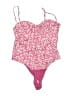Zara Floral Pink One Piece Swimsuit Size L - photo 1