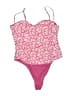 Zara Floral Pink One Piece Swimsuit Size L - photo 2