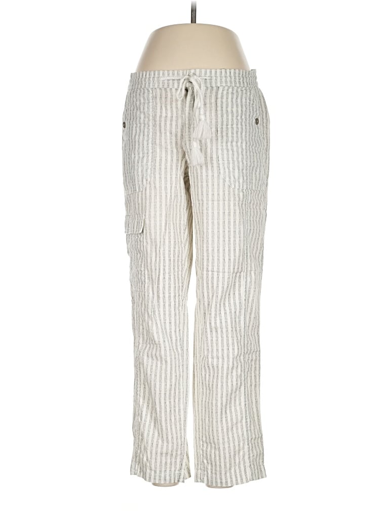 Pre-owned Sonoma Goods For Life Linen Pants In Ivory