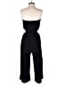 Shinestar 100% Rayon Solid Black Jumpsuit Size S - photo 2