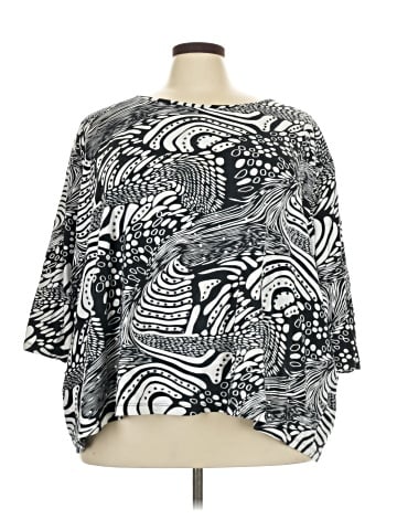 Liz & Me 3/4 Sleeve Blouse (view 1)