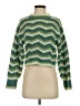 Hippie Rose Chevron-herringbone Green Pullover Sweater Size S - photo 1