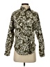 Express Print Green Long Sleeve Blouse Size XS - photo 1