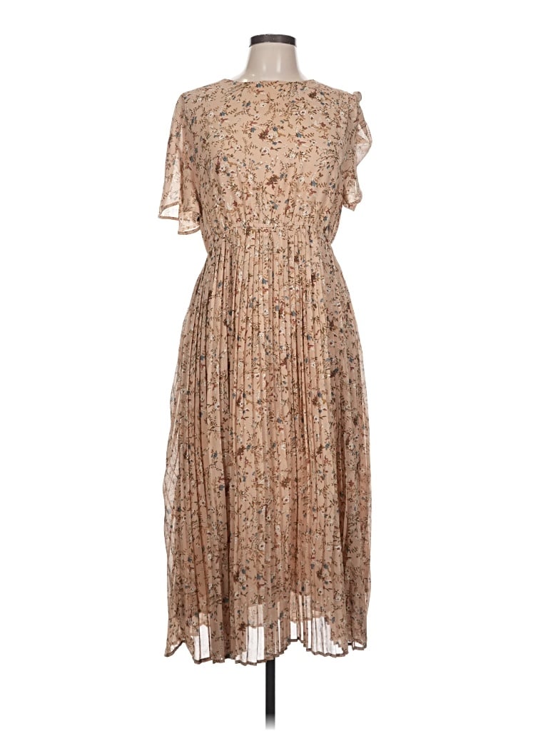 Pre-owned Hayden Cocktail Dress In Tan