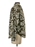 Express Print Green Long Sleeve Blouse Size XS - photo 4