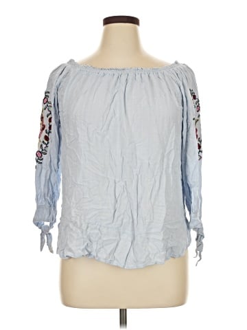 Democracy 3/4 Sleeve Blouse (view 1)