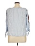 Democracy 100% Rayon Blue 3/4 Sleeve Blouse Size XL - photo 2