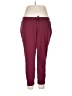 Gap Solid Burgundy Track Pants Size L (petite) - photo 1
