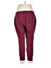 Gap Solid Burgundy Track Pants Size L (petite) - photo 2