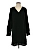 H&M 100% Polyester Solid Black Casual Dress Size 4 - photo 1