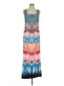 Venus Print Blue Cocktail Dress Size L - photo 1