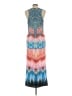 Venus Print Blue Cocktail Dress Size L - photo 2