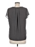Naked Zebra 100% Polyester Gray Short Sleeve Blouse Size L - photo 2