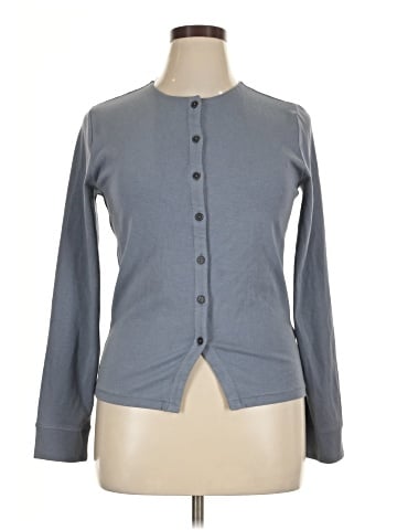 Madewell Ribbed Button-Front Cardigan (view 1)