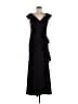 Xscape Solid Black Cocktail Dress Size 10 - photo 1