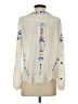 Parker 100% Rayon Ivory Long Sleeve Blouse Size XS - photo 2