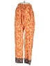 Free People Paisley Orange Casual Pants Size XS - photo 1