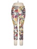 Susan Graver Print Yellow Active Pants Size 12 - photo 1